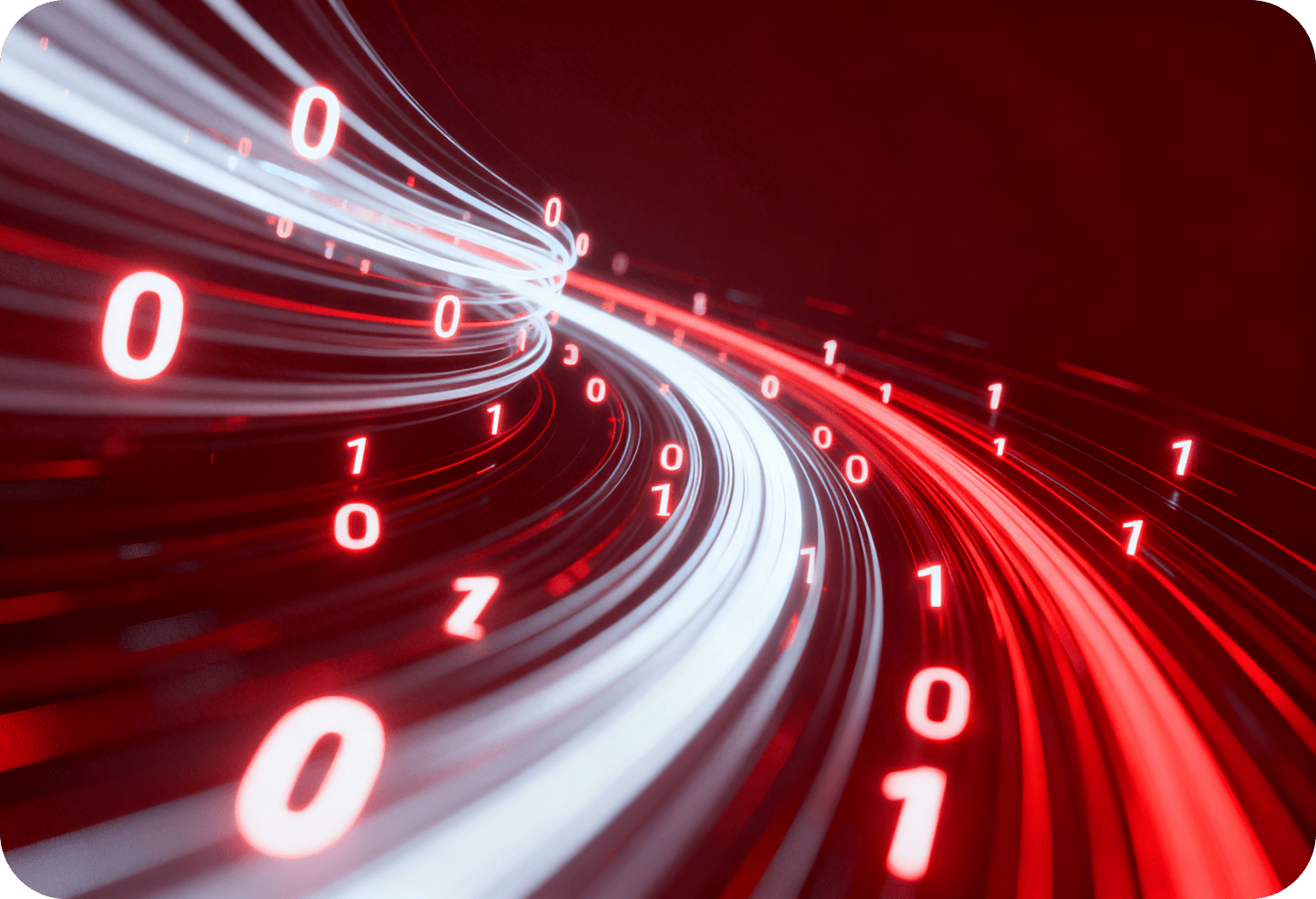 Tecnologia e dados em fluxo